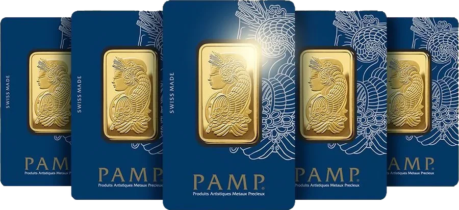 Jongkong emas PAMP dalam pembungkusan yang dibekalkan